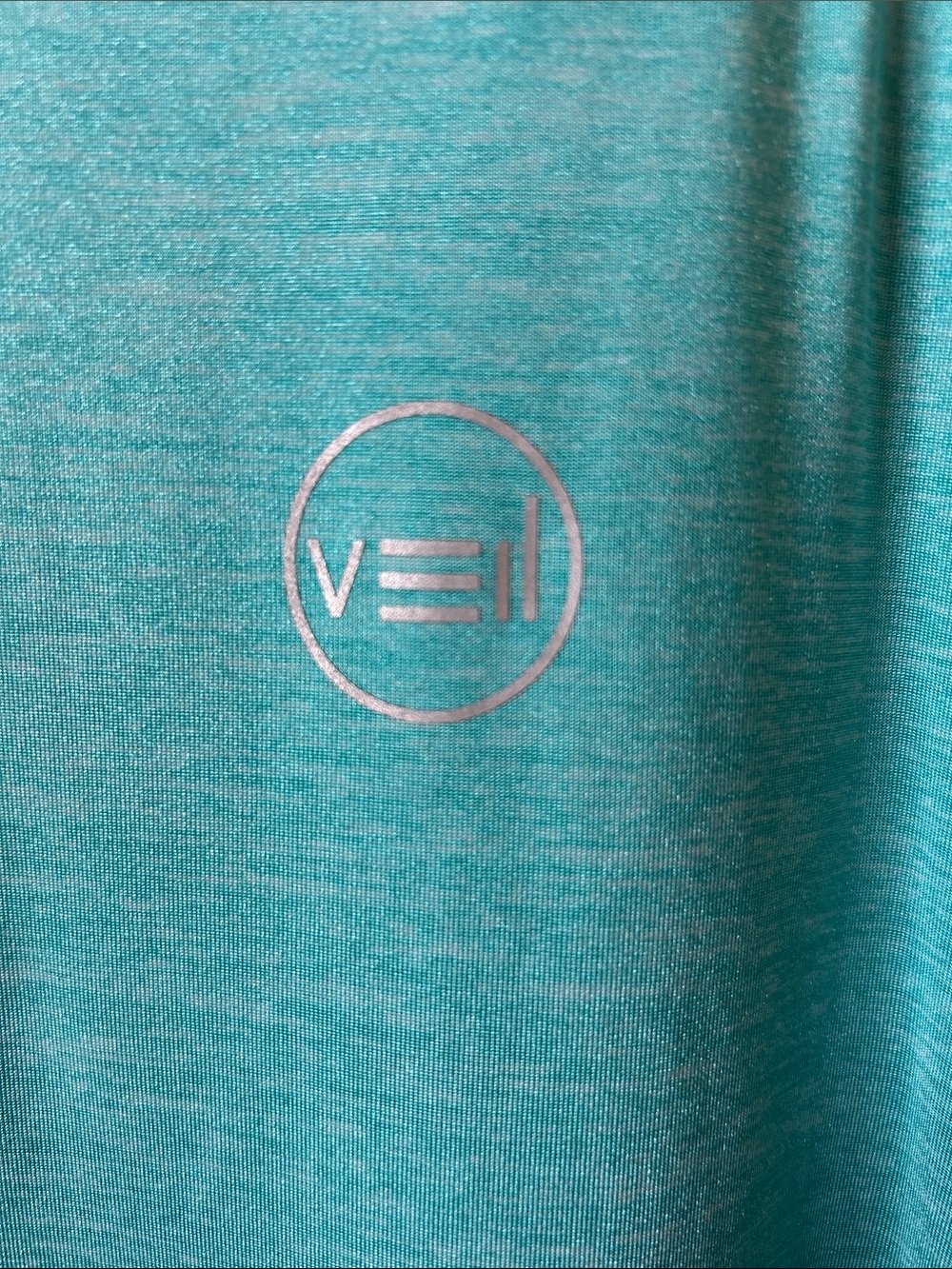 Connect T-Shirt Dress Women’s Large Turquoise/Metallic Silver - Picture 2 of 7